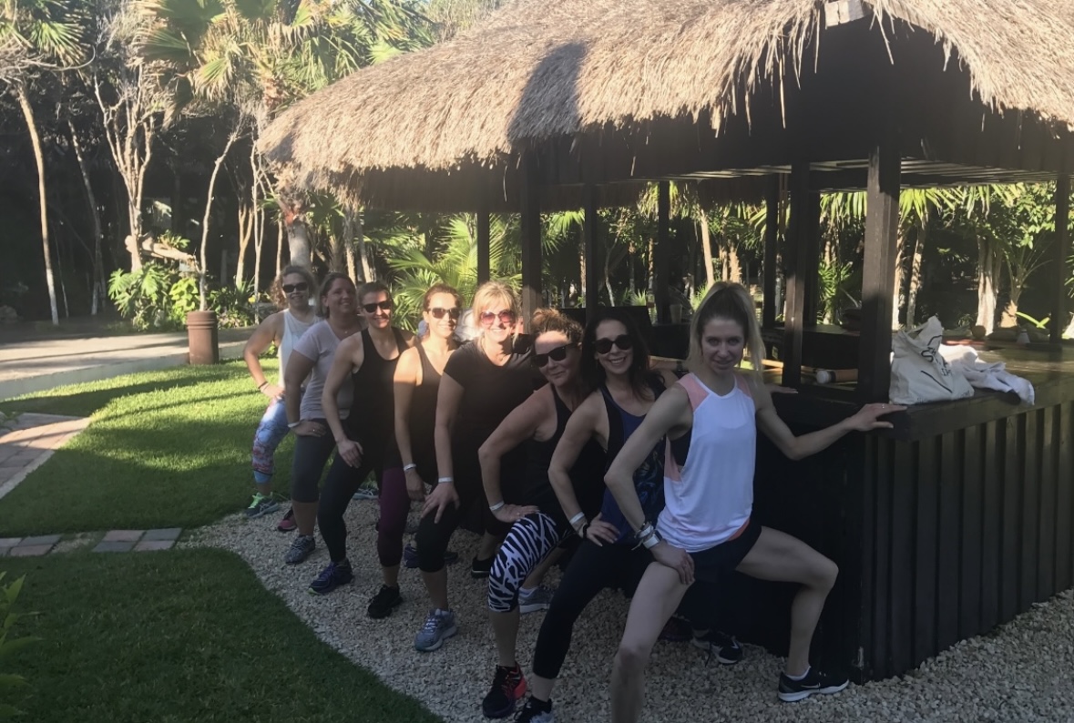 Pilates party and retreat moment